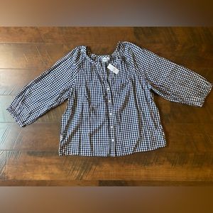 GAP gingham top- brand new with tags- never worn